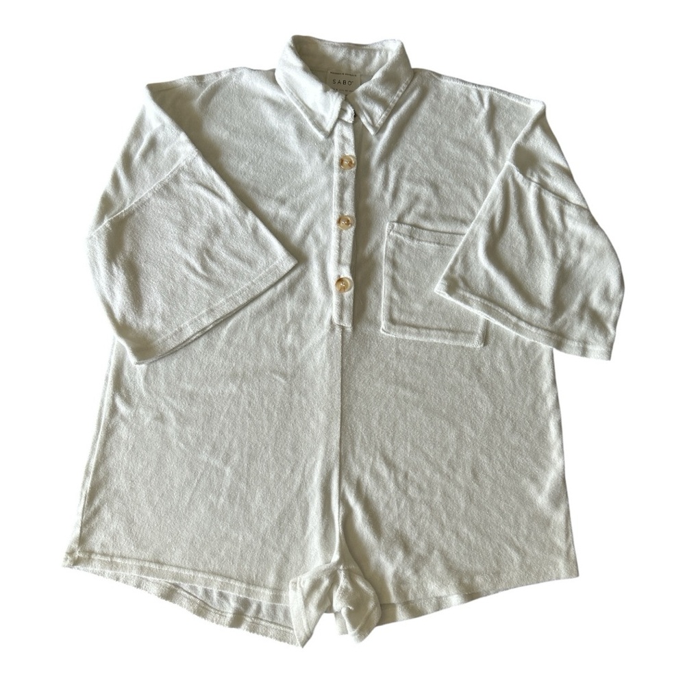 SABO White Button-Up Swim Coverup Australia